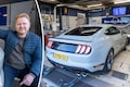 Ford Mustang Mach 1 op de rollenbank