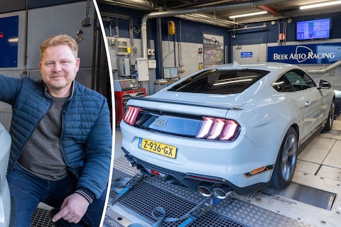 Ted wil weten of zijn Ford Mustang Mach 1 de 460 pk haalt: 'Fabrieksopgave is altijd wat typisch'