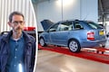 Skoda Fabia in klokje rond