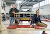 BMW 320 in klokje rond klassiek
