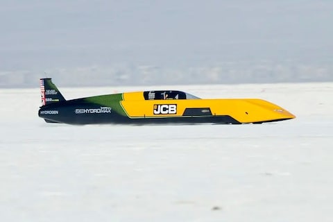 Nieuw snelheidsrecord met waterstofauto