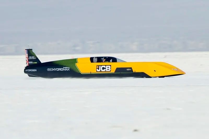 Nieuw snelheidsrecord met waterstofauto