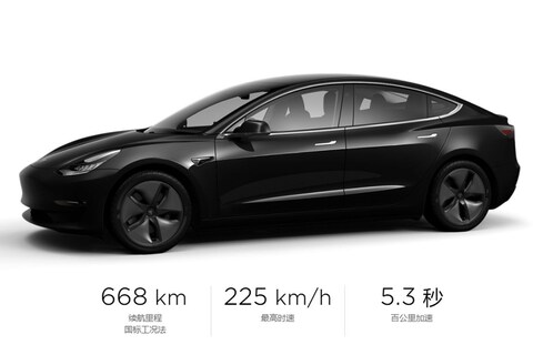Tesla Model 3 Long Range-RWD keert terug in China
