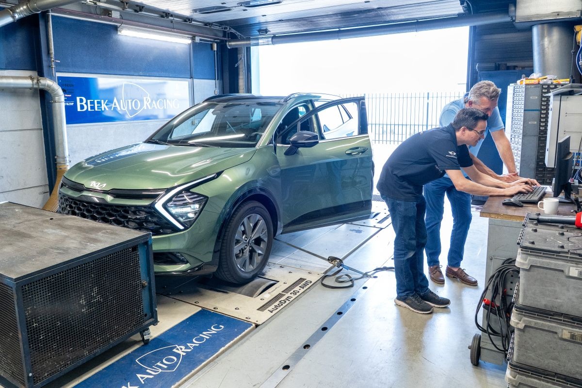 Kia Sportage op de rollenbank
