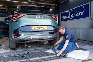 Kia Sportage op de rollenbank