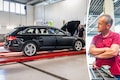 Audi A4 Avant in klokje rond