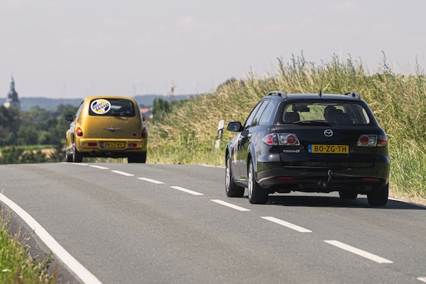 Budgetbrigade 2026 Mazda 6 en Chrysler PT Cruiser
