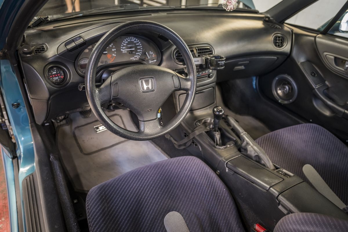 Honda CRX del Sol in klokje rond