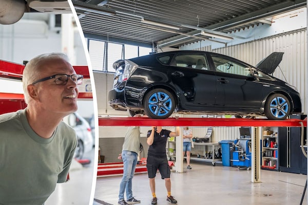 Toyota Prius in klokje rond