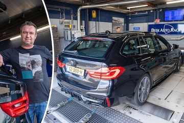 BMW 520i op de rollenbank
