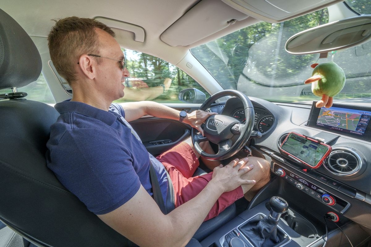 Audi A3 in klokje rond