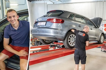 Audi A3 in klokje rond