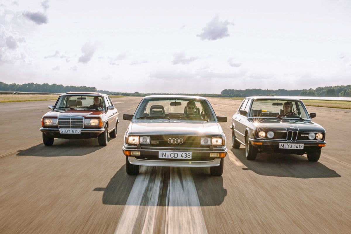 Triotest klassiekers, duitse sedans jaren 80 audi bmw 
