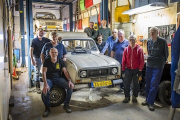 Renault 4 klassiek, club, sleutelen, onderdelen, werkplaats