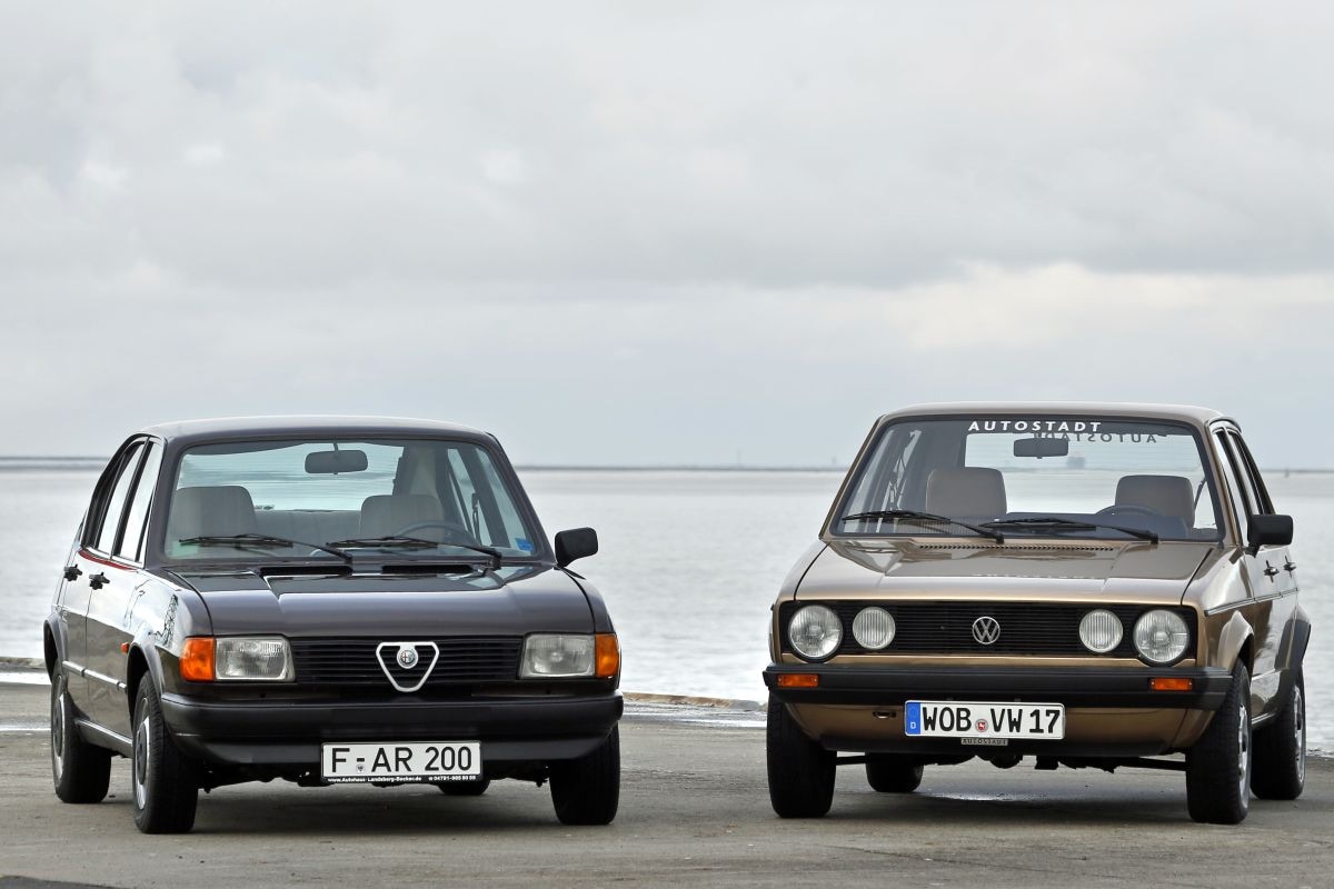 Klassiekers AlfaSud en Volkswagen Golf