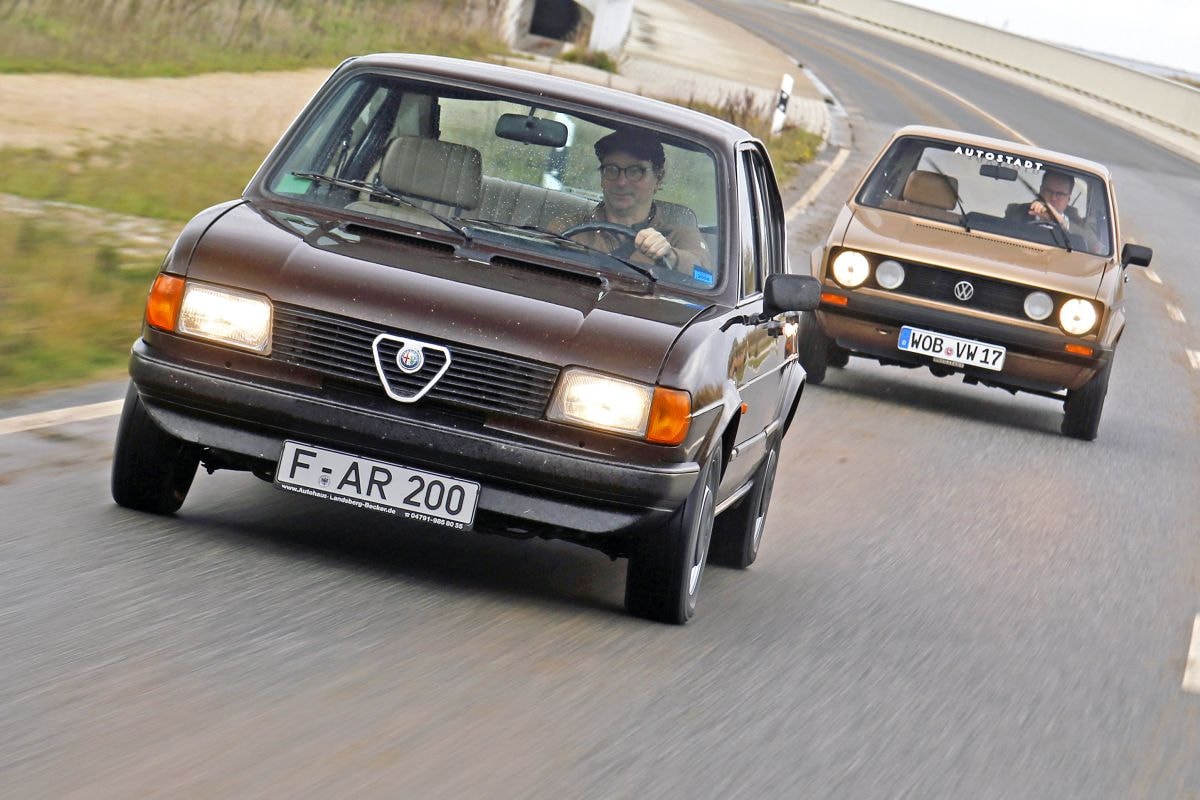 Klassiekers AlfaSud en Volkswagen Golf