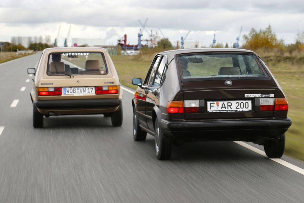 Klassiekers AlfaSud en Volkswagen Golf