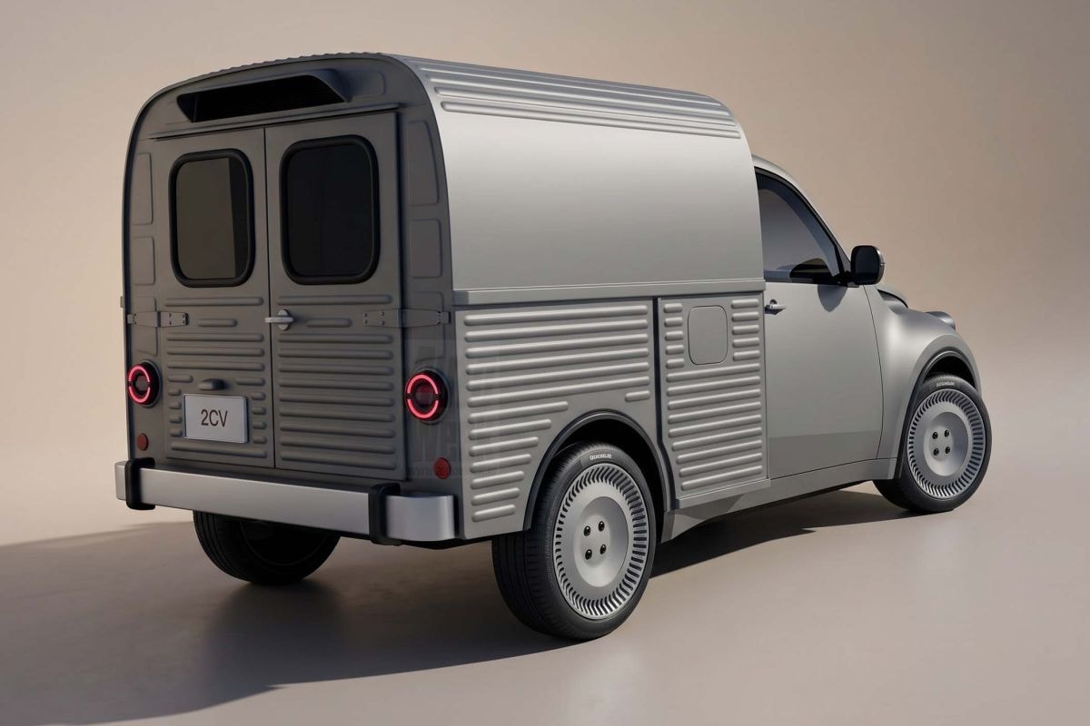 Citroën 2CV besteleend (gemaakt met AI) EMBARGO 11-10