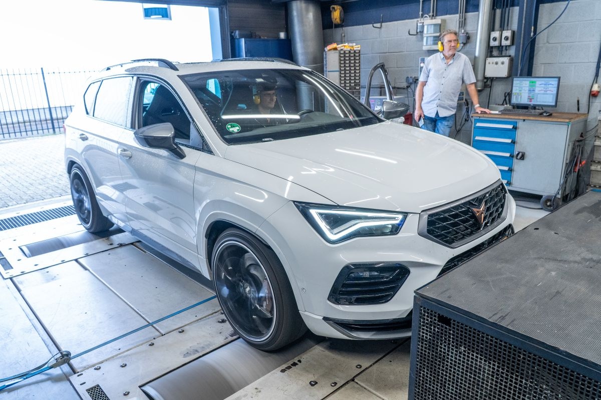Cupra Ateca op de rollenbank