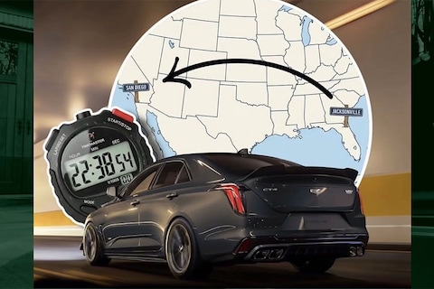 Deze Cadillac reed in minder dan 23 uur door heel de VS