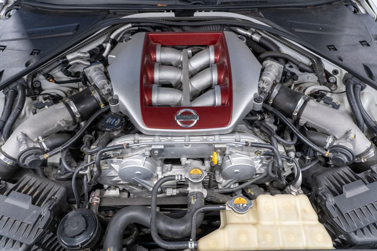 Nissan GT-R op de rollenbank