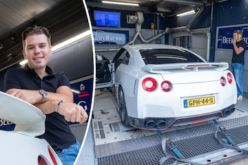 Nissan GT-R op de rollenbank