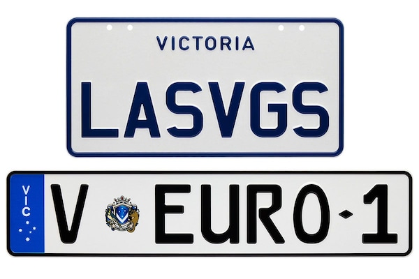 Kentekenplaten Australië en Nieuw-Zeeland Custom