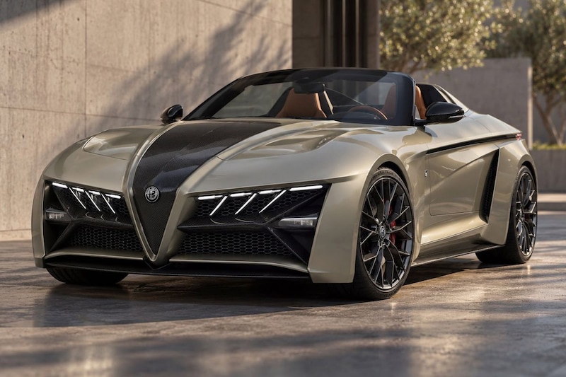 Alfa Romeo Giulia wordt agressieve open tweezitter