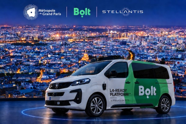 Bolt Parijs autonome taxi Stellantis